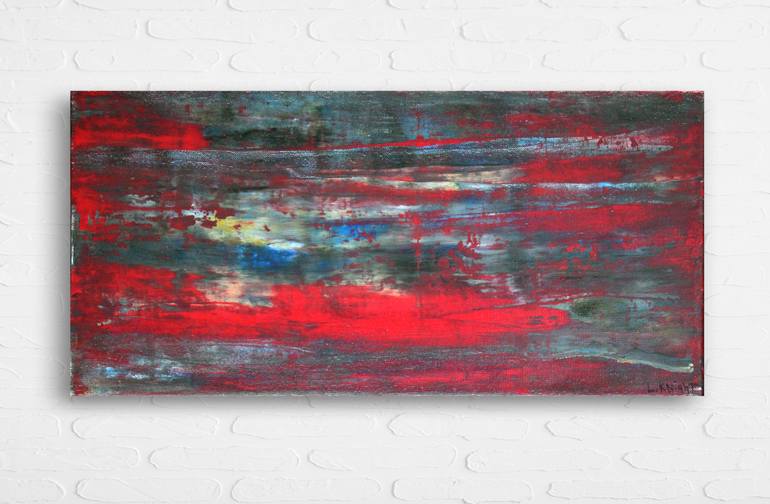 Original Abstract Expressionism Abstract Painting by Louis Knight