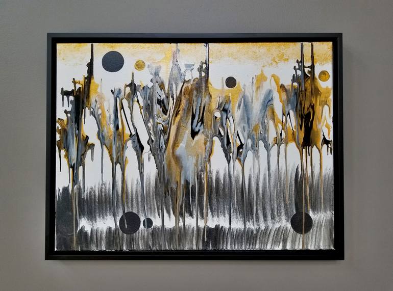 Original Abstract Expressionism Abstract Painting by Louis Knight