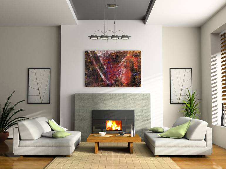Original Abstract Expressionism Abstract Painting by Louis Knight
