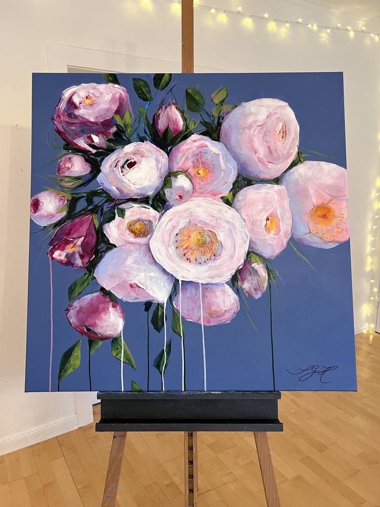 Original Fine Art Floral Painting by Sandra Gebhardt-Hoepfner