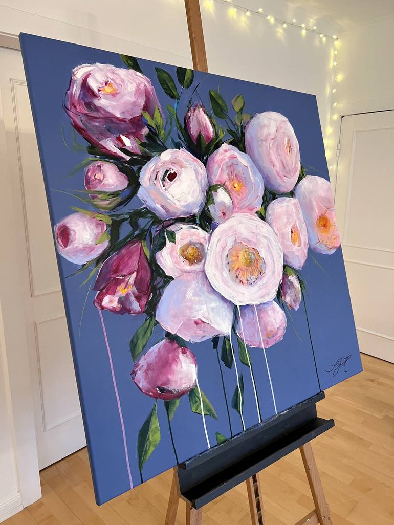 Original Floral Painting by Sandra Gebhardt-Hoepfner