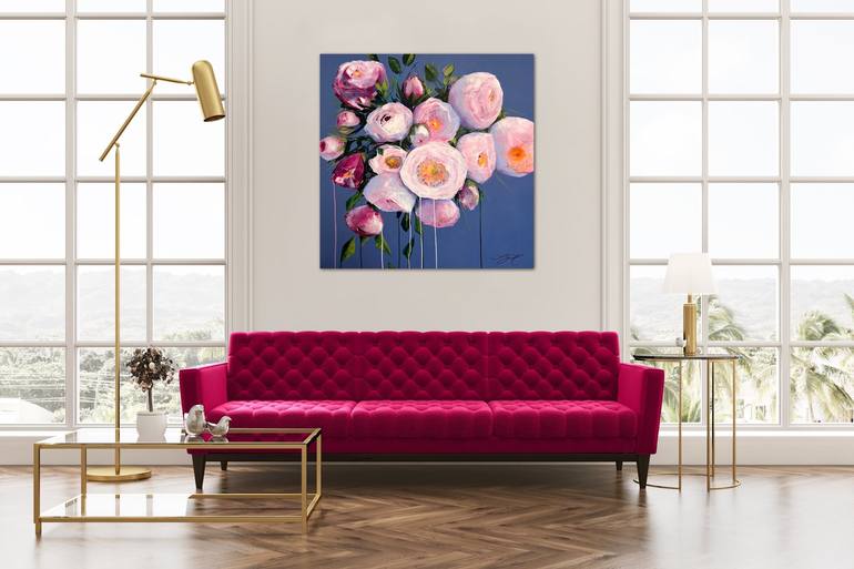 Original Fine Art Floral Painting by Sandra Gebhardt-Hoepfner