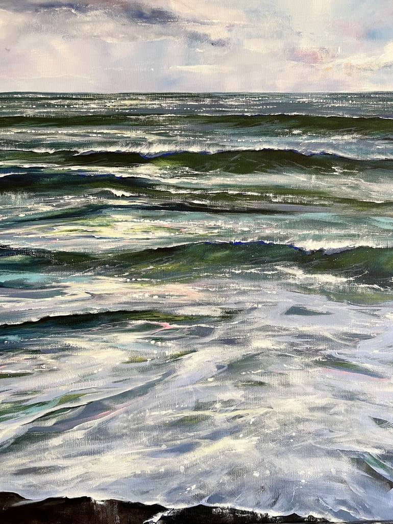 Original Impressionism Seascape Painting by Sandra Gebhardt-Hoepfner