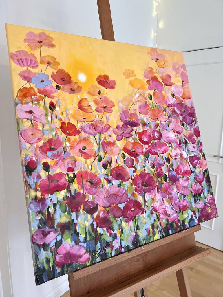 Original Impressionism Floral Painting by Sandra Gebhardt-Hoepfner