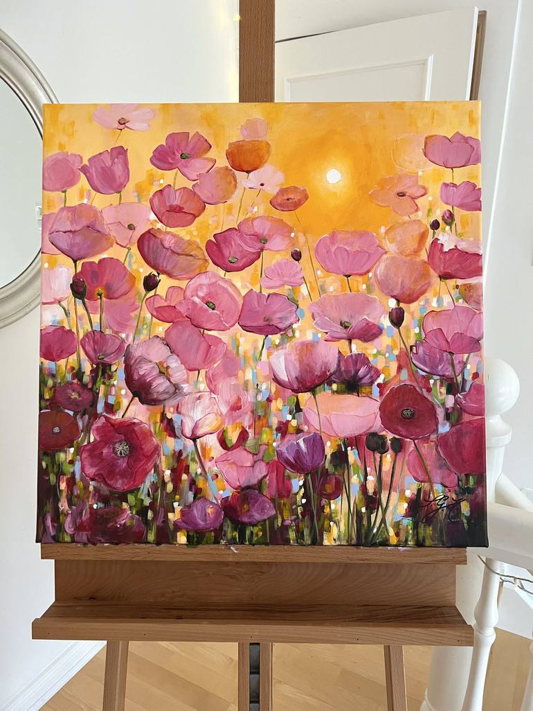 Original Impressionism Floral Painting by Sandra Gebhardt-Hoepfner