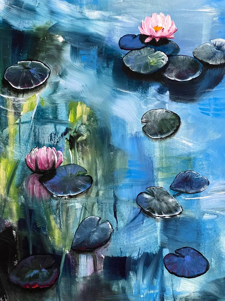 Original Contemporary Floral Painting by Sandra Gebhardt-Hoepfner