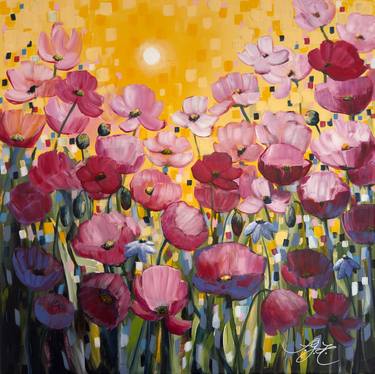 Original Fine Art Floral Paintings by Sandra Gebhardt-Hoepfner