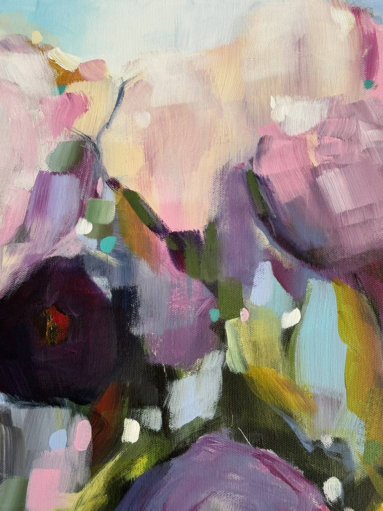 Original Impressionism Floral Painting by Sandra Gebhardt-Hoepfner