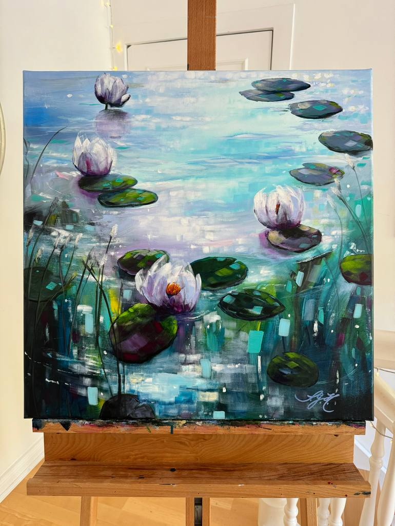 Original Contemporary Floral Painting by Sandra Gebhardt-Hoepfner