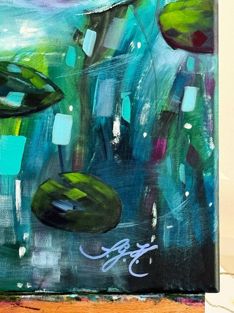 Original Contemporary Floral Painting by Sandra Gebhardt-Hoepfner