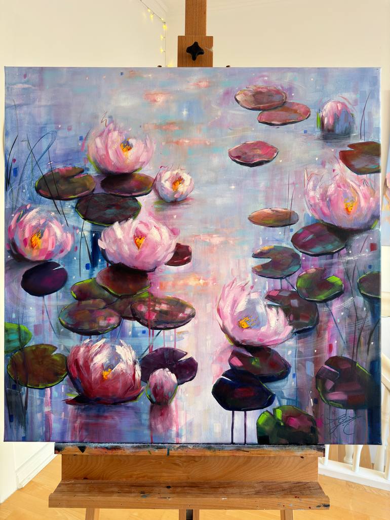 Original Impressionism Floral Painting by Sandra Gebhardt-Hoepfner