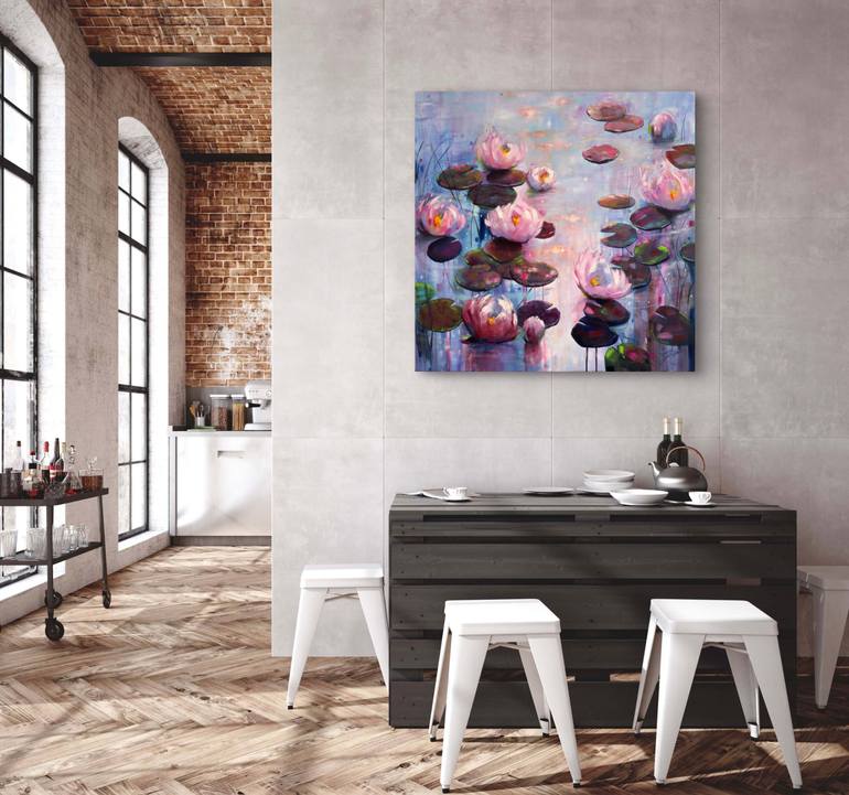 Original Impressionism Floral Painting by Sandra Gebhardt-Hoepfner