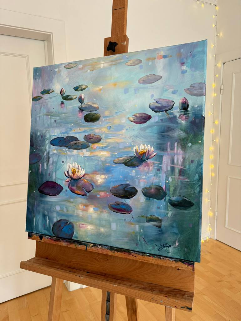 Original Impressionism Floral Painting by Sandra Gebhardt-Hoepfner