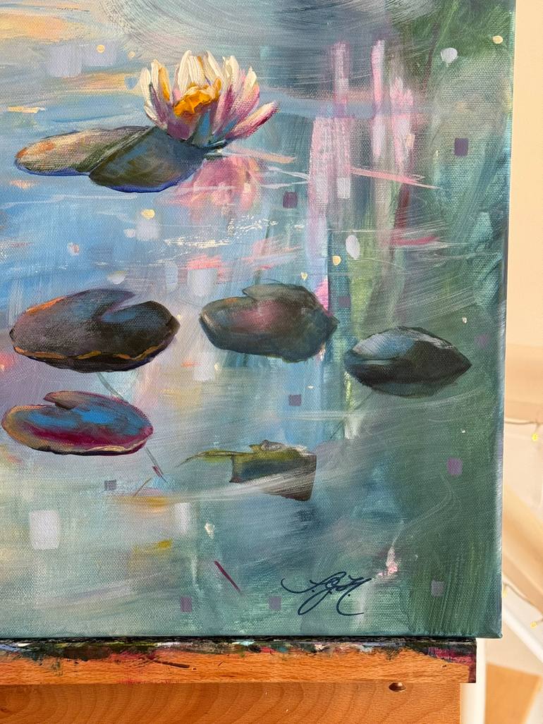 Original Impressionism Floral Painting by Sandra Gebhardt-Hoepfner