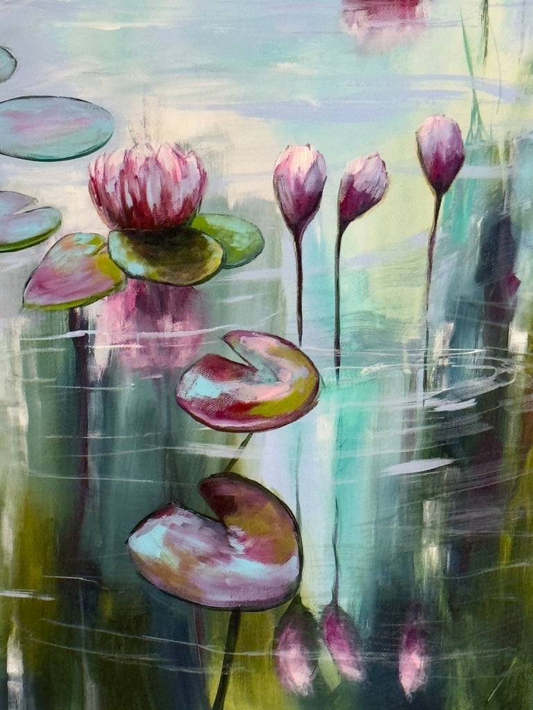 Original Impressionism Floral Painting by Sandra Gebhardt-Hoepfner