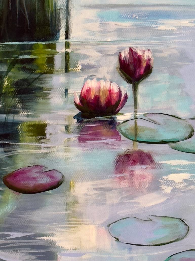 Original Impressionism Floral Painting by Sandra Gebhardt-Hoepfner