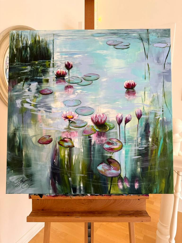 Original Impressionism Floral Painting by Sandra Gebhardt-Hoepfner