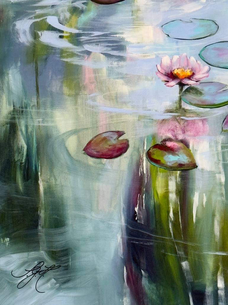 Original Impressionism Floral Painting by Sandra Gebhardt-Hoepfner