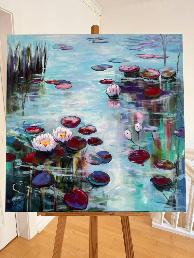 Original Impressionism Floral Painting by Sandra Gebhardt-Hoepfner