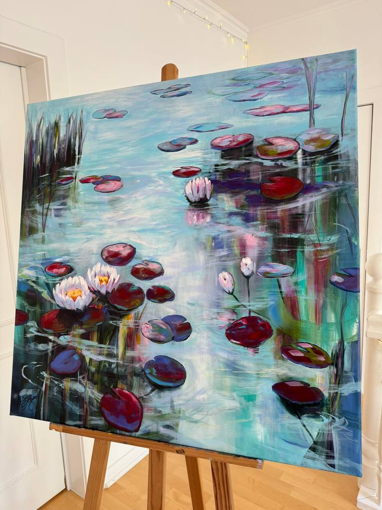 Original Impressionism Floral Painting by Sandra Gebhardt-Hoepfner