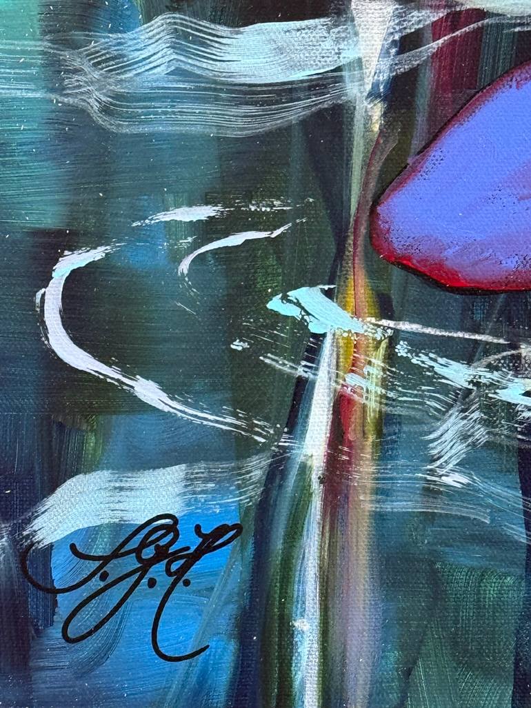 Original Impressionism Floral Painting by Sandra Gebhardt-Hoepfner