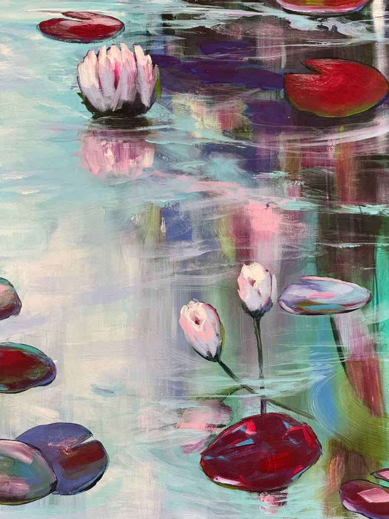 Original Impressionism Floral Painting by Sandra Gebhardt-Hoepfner