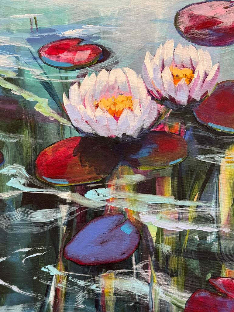 Original Impressionism Floral Painting by Sandra Gebhardt-Hoepfner
