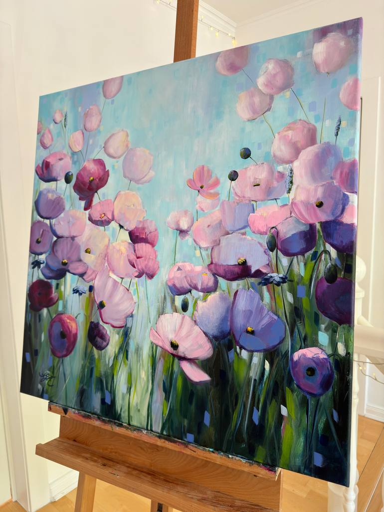 Original Impressionism Floral Painting by Sandra Gebhardt-Hoepfner