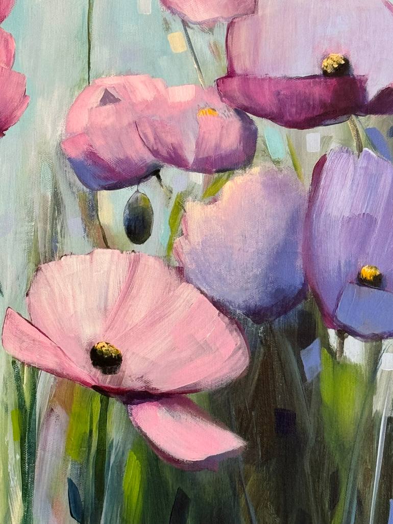 Original Impressionism Floral Painting by Sandra Gebhardt-Hoepfner