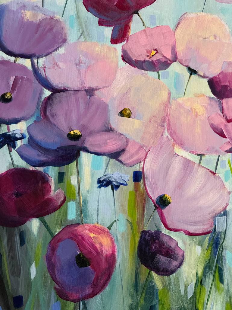 Original Impressionism Floral Painting by Sandra Gebhardt-Hoepfner