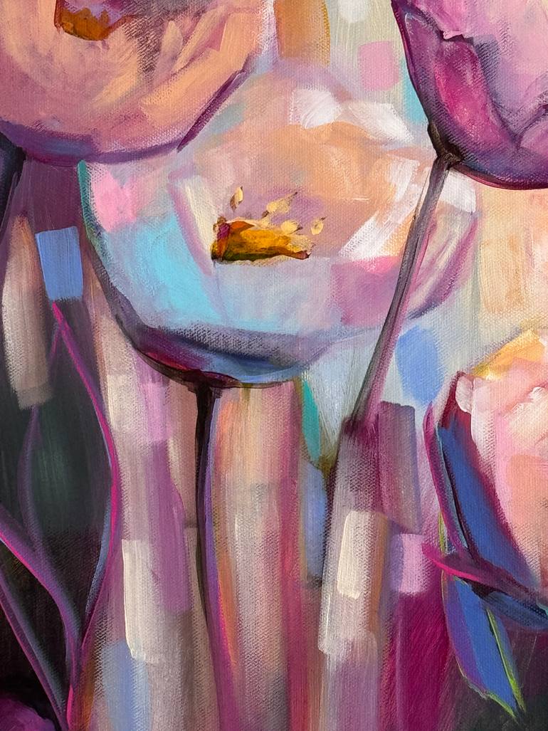 Original Impressionism Floral Painting by Sandra Gebhardt-Hoepfner