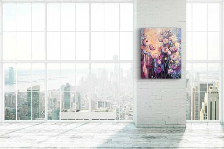 Original Impressionism Floral Painting by Sandra Gebhardt-Hoepfner