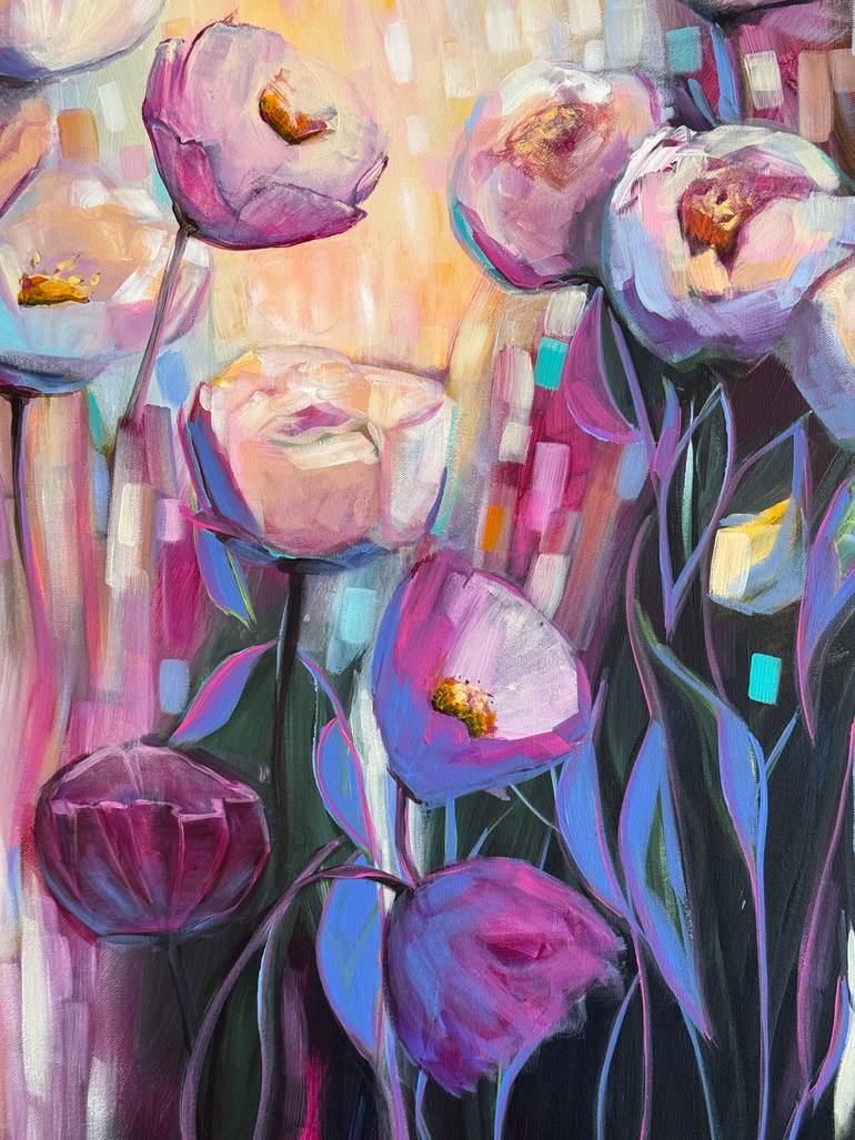 Original Impressionism Floral Painting by Sandra Gebhardt-Hoepfner