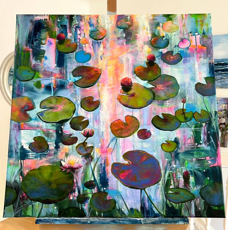 Original Impressionism Floral Painting by Sandra Gebhardt-Hoepfner