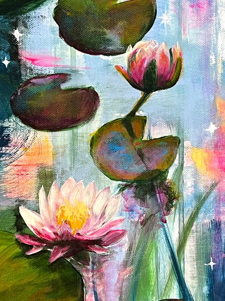 Original Impressionism Floral Painting by Sandra Gebhardt-Hoepfner