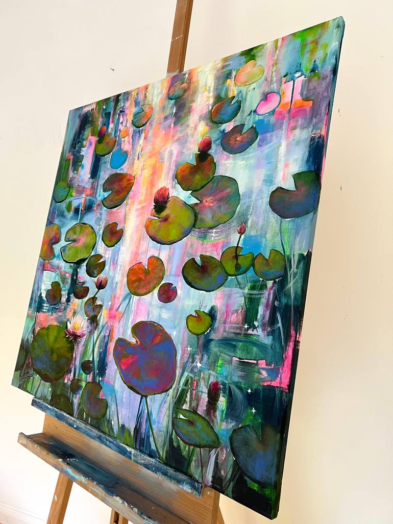 Original Impressionism Floral Painting by Sandra Gebhardt-Hoepfner