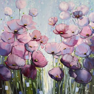 Original Contemporary Floral Painting by Sandra Gebhardt-Hoepfner