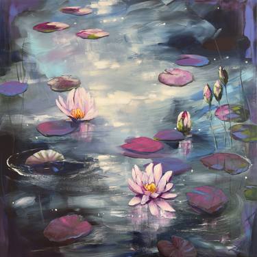 Original Impressionism Floral Painting by Sandra Gebhardt-Hoepfner