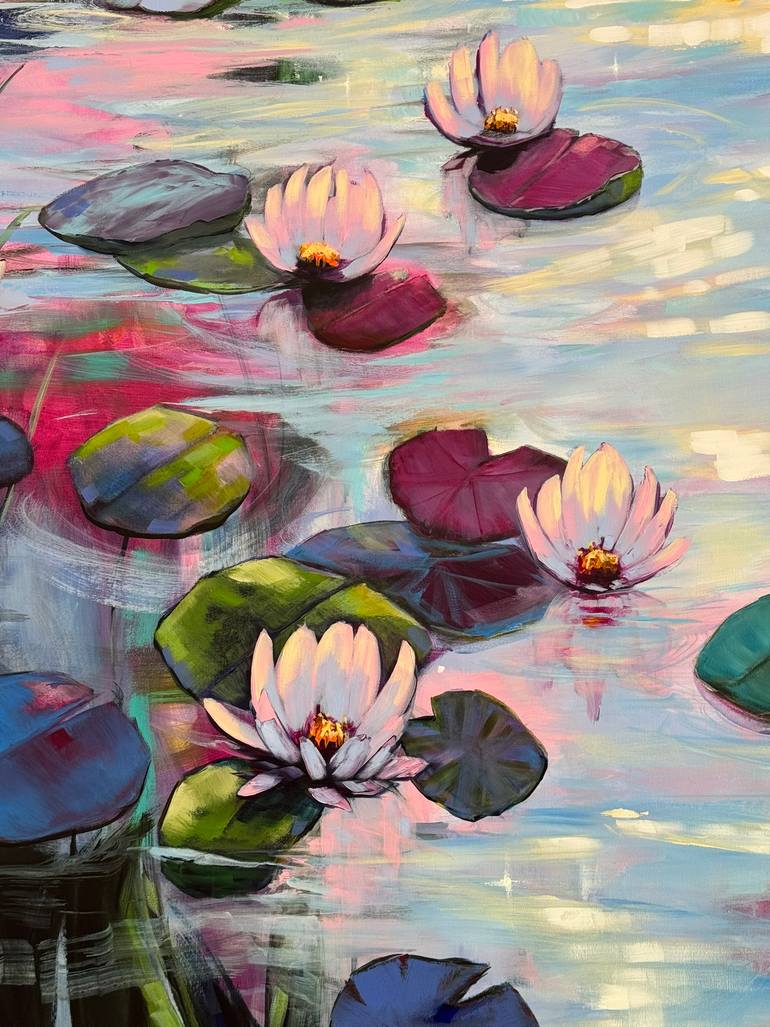 Original Impressionism Floral Painting by Sandra Gebhardt-Hoepfner