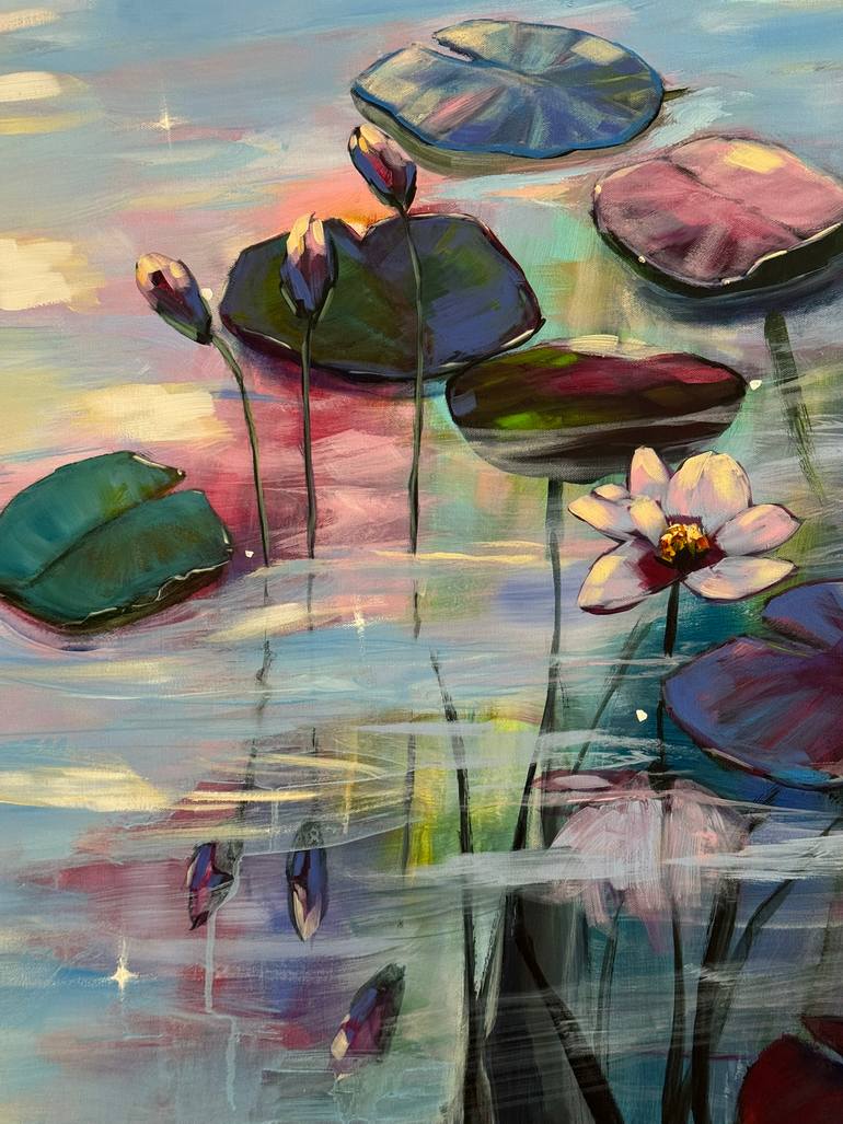 Original Impressionism Floral Painting by Sandra Gebhardt-Hoepfner