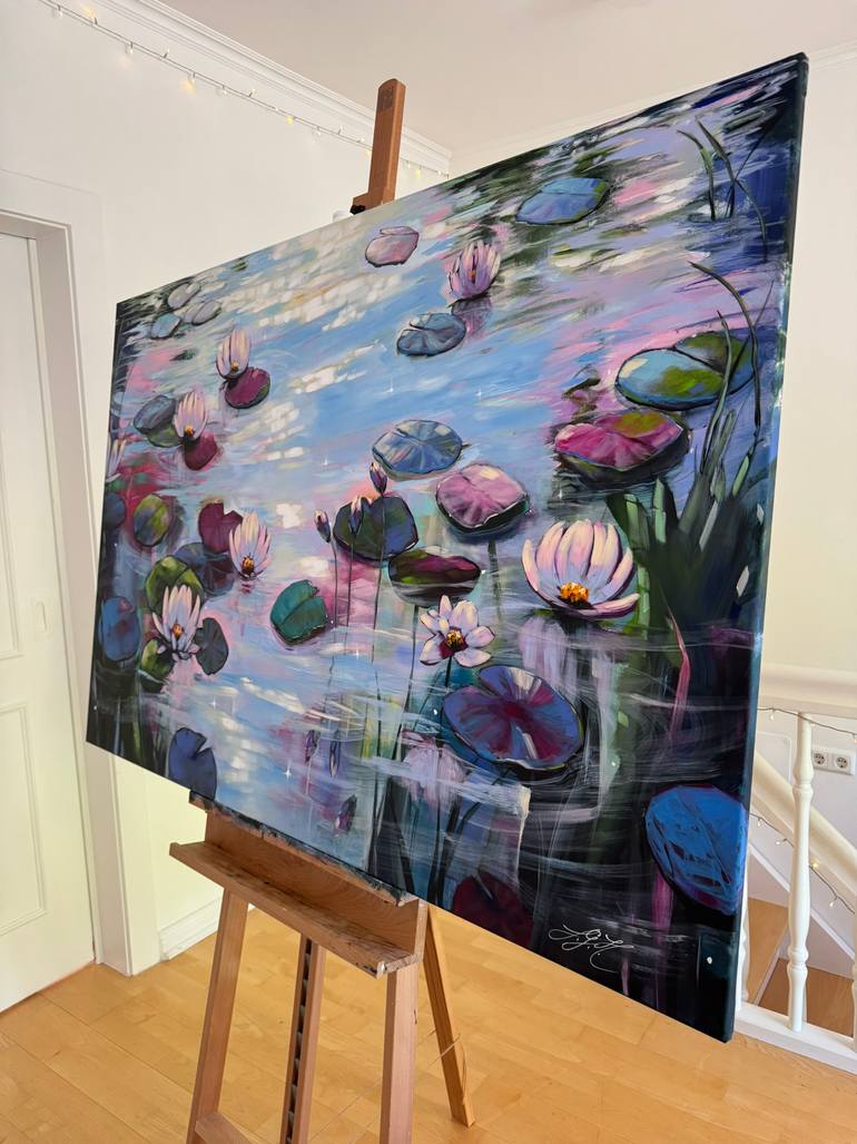 Original Impressionism Floral Painting by Sandra Gebhardt-Hoepfner