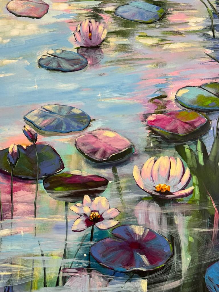 Original Impressionism Floral Painting by Sandra Gebhardt-Hoepfner