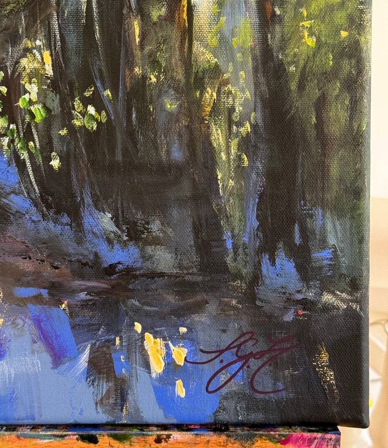 Original Impressionism Landscape Painting by Sandra Gebhardt-Hoepfner