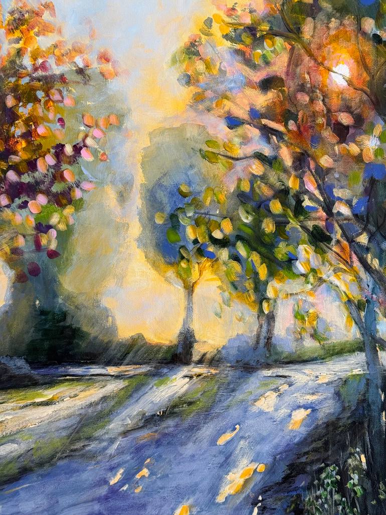 Original Impressionism Landscape Painting by Sandra Gebhardt-Hoepfner