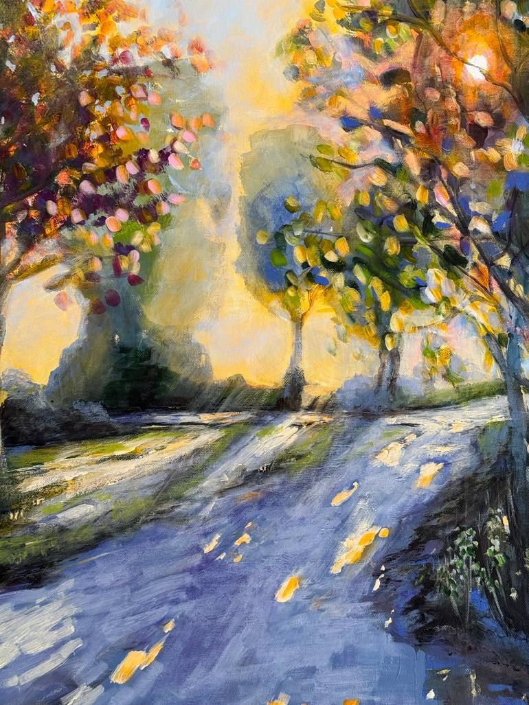 Original Impressionism Landscape Painting by Sandra Gebhardt-Hoepfner