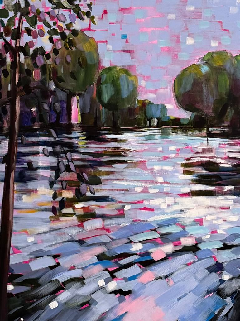 Original Impressionism Seascape Painting by Sandra Gebhardt-Hoepfner