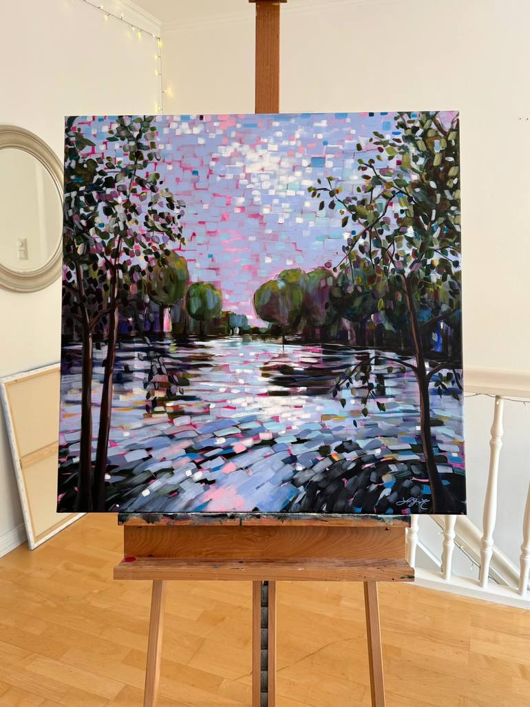 Original Impressionism Seascape Painting by Sandra Gebhardt-Hoepfner