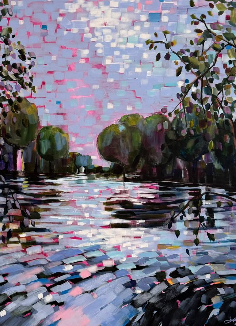 Original Impressionism Seascape Painting by Sandra Gebhardt-Hoepfner