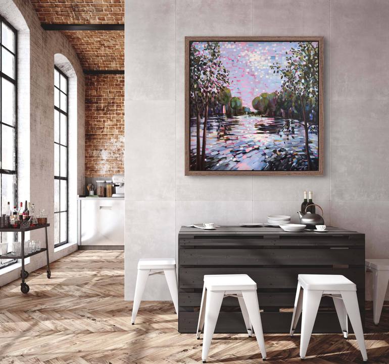 Original Impressionism Seascape Painting by Sandra Gebhardt-Hoepfner