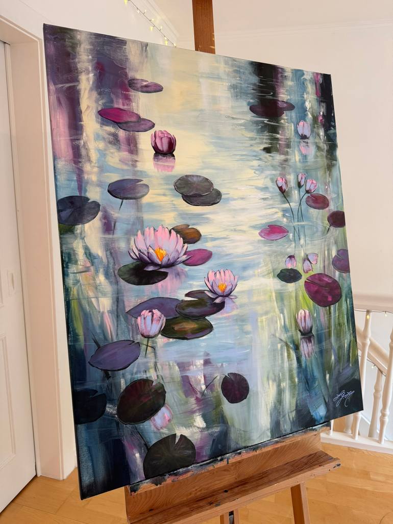 Original Impressionism Floral Painting by Sandra Gebhardt-Hoepfner